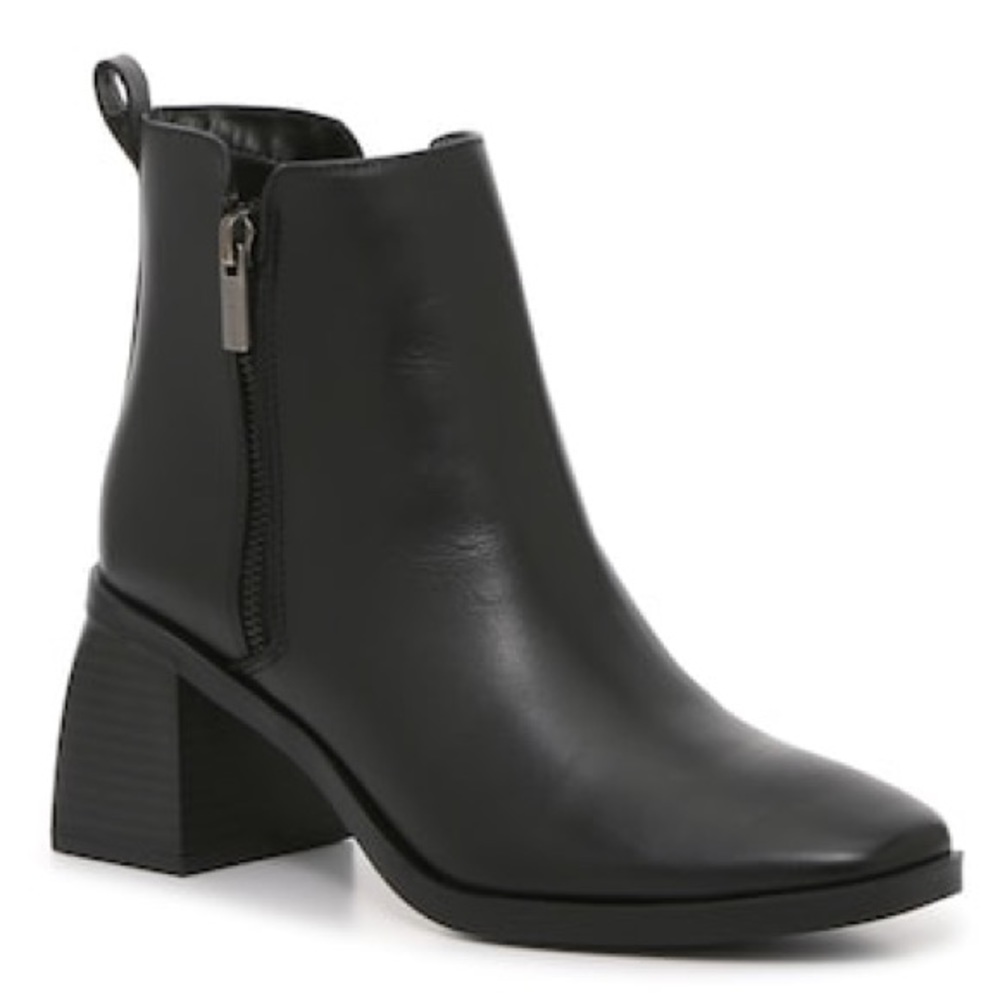 Anne Klein Alessa iFlex Square Toe Block Heel Ankle Booties Size 9.5
